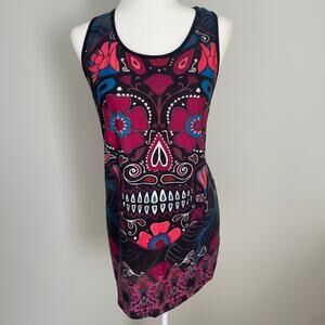 LoveU. Dear Women’s Grunge Skull Racer Back Tank Sz XL Whimsigoth Style